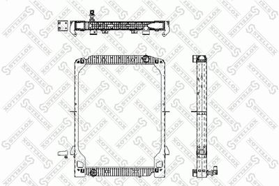 Radiator, engine cooling STELLOX 81-03319-SX