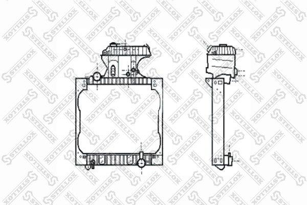 STELLOX 81-03355-SX Radiator, engine cooling
