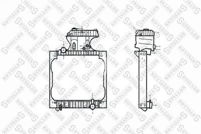 Radiator, engine cooling STELLOX 81-03355-SX