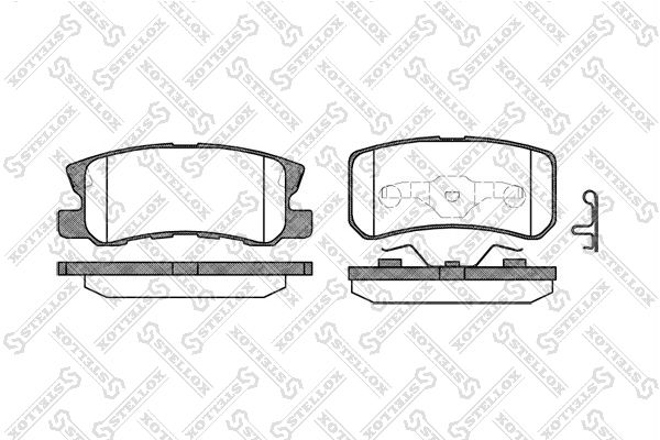 STELLOX 814 002B-SX Brake Pad Set, disc brake