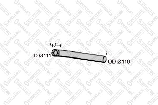 STELLOX 82-03569-SX Exhaust Pipe