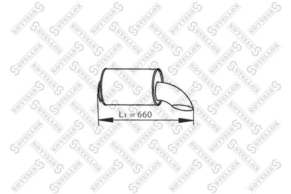 STELLOX 82-03771-SX Exhaust Pipe