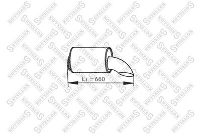 Exhaust Pipe STELLOX 82-03771-SX