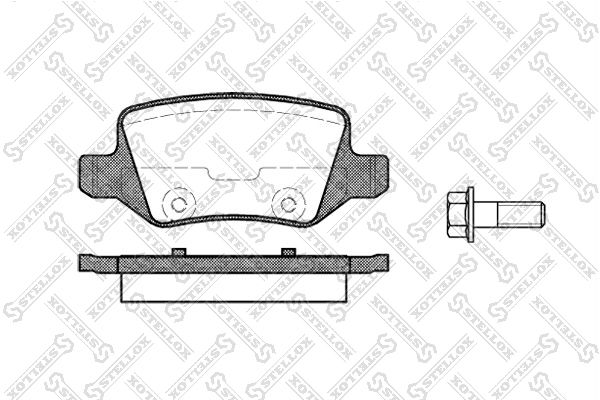 STELLOX 829 000-SX Brake Pad Set, disc brake