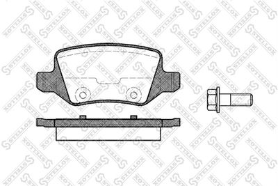 Brake Pad Set, disc brake STELLOX 829 000-SX