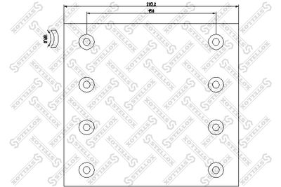 Brake Lining Kit, drum brake STELLOX 85-01002-SX