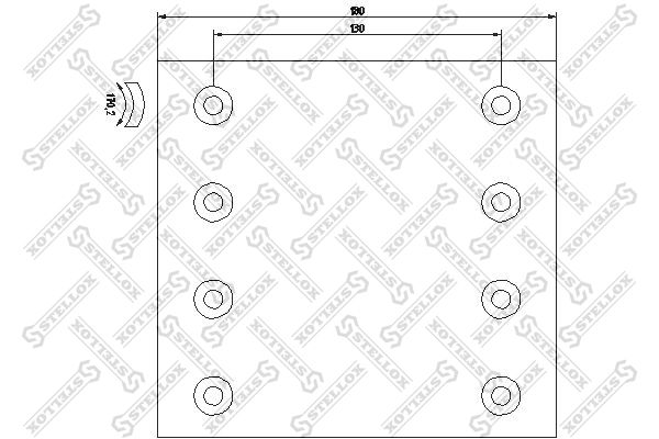 STELLOX 85-01003-SX Brake Lining Kit, drum brake