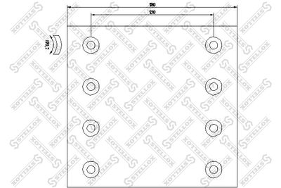 Brake Lining Kit, drum brake STELLOX 85-01003-SX