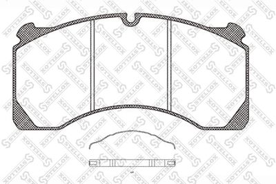 Brake Pad Set, disc brake STELLOX 85-01422-SX