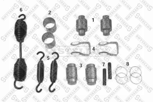 STELLOX 85-10801-SX Brake Shoe Pin Set