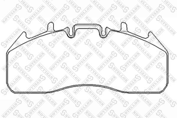 STELLOX 85-11432-SX Brake Pad Set, disc brake
