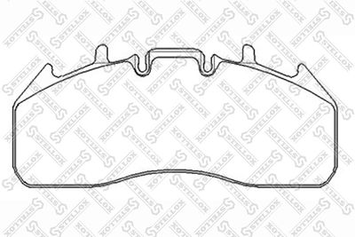 Brake Pad Set, disc brake STELLOX 85-11432-SX