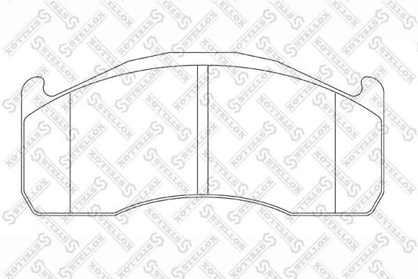 STELLOX 85-11466-SX Brake Pad Set, disc brake