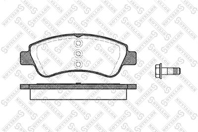 Brake Pad Set, disc brake STELLOX 852 000B-SX