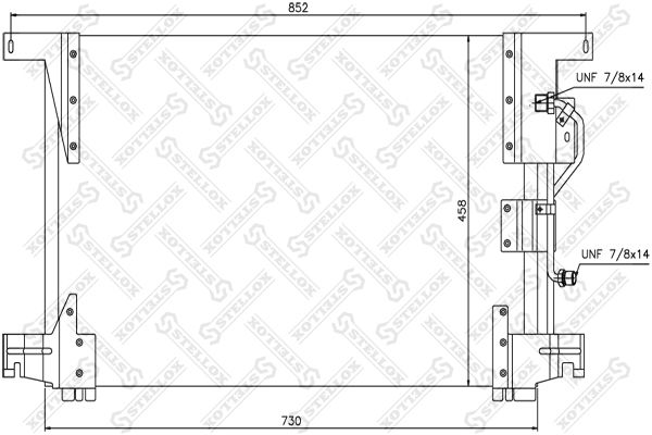 STELLOX 87-39102-SX Condenser, air conditioning