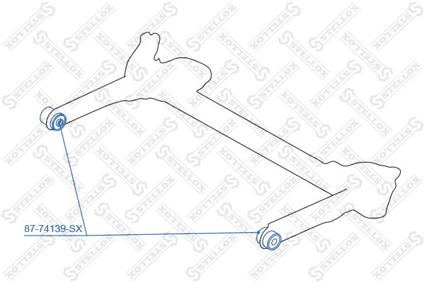 STELLOX 87-74139-SX Mounting, control/trailing arm