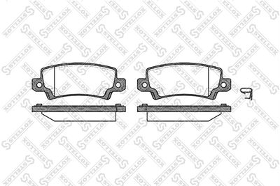 Brake Pad Set, disc brake STELLOX 885 002B-SX