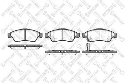 Brake Pad Set, disc brake STELLOX 886 001B-SX
