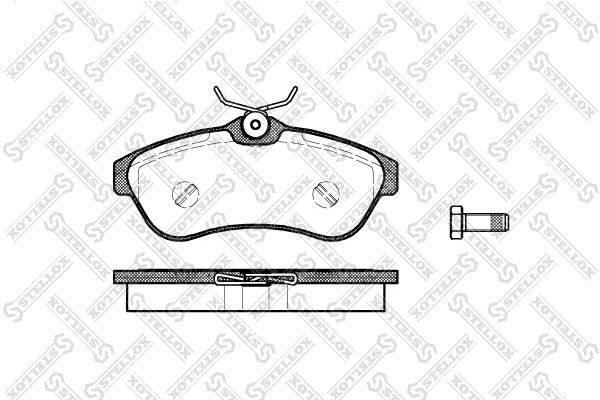 STELLOX 891 000-SX Brake Pad Set, disc brake