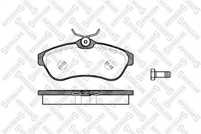 Brake Pad Set, disc brake STELLOX 891 000-SX