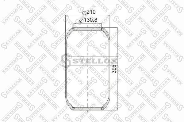 STELLOX 90-06440-SX Bellow, air suspension
