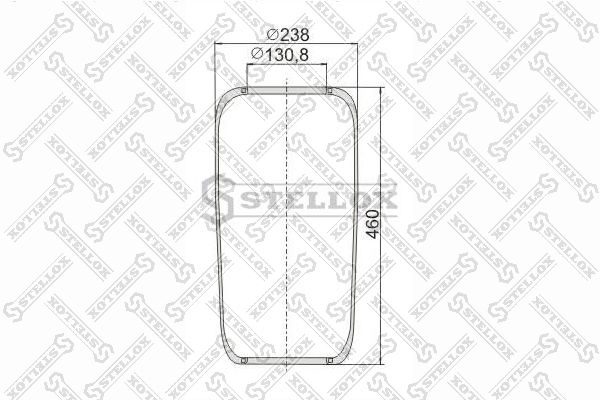 STELLOX 90-07200-SX Bellow, air suspension