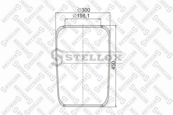 STELLOX 90-07270-SX Bellow, air suspension