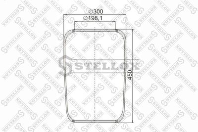 Bellow, air suspension STELLOX 90-07270-SX