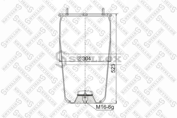 STELLOX 90-08810-SX Bellow, air suspension