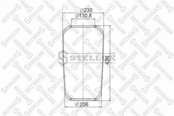 STELLOX 90-08840-SX Bellow, air suspension