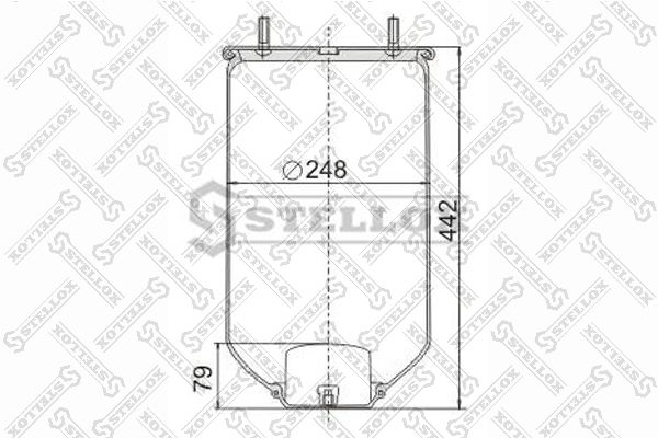 STELLOX 90-40040-SX Bellow, air suspension