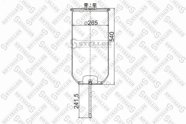 STELLOX 90-49110-SX Bellow, air suspension