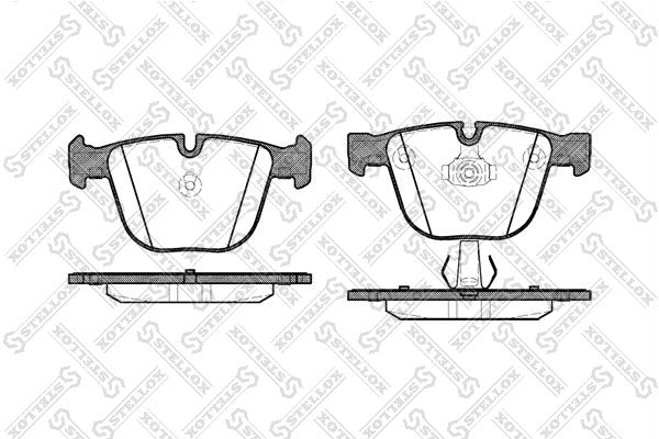 STELLOX 903 000-SX Brake Pad Set, disc brake