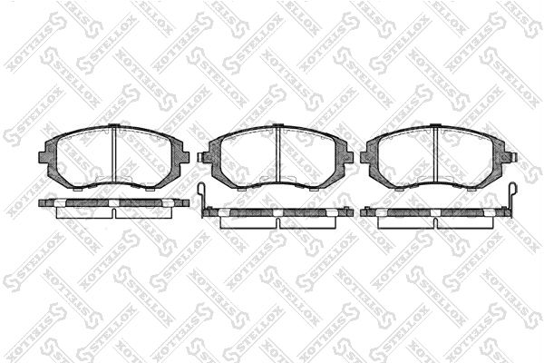 STELLOX 962 002B-SX Brake Pad Set, disc brake
