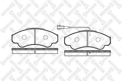 Brake Pad Set, disc brake STELLOX 971 001-SX