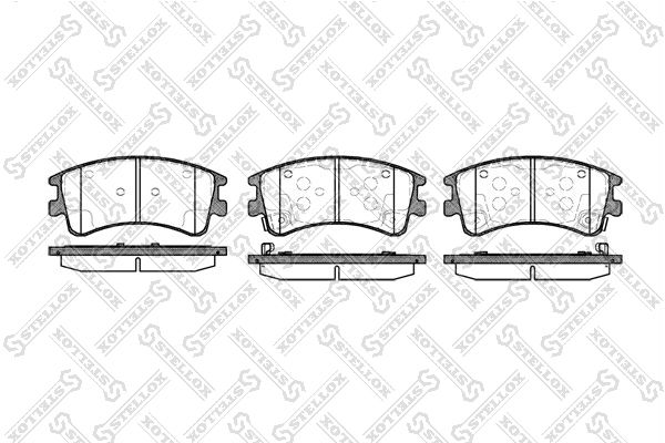 STELLOX 981 002B-SX Brake Pad Set, disc brake