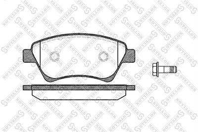 Brake Pad Set, disc brake STELLOX 987 000B-SX
