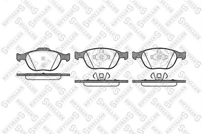 Brake Pad Set, disc brake STELLOX 995 000-SX