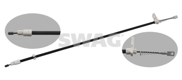 SWAG 10 93 4907 Cable Pull, parking brake