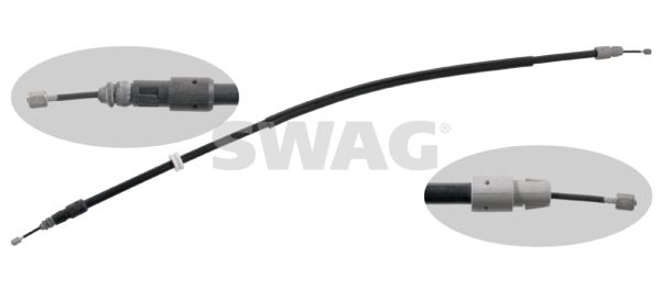SWAG 10 93 4908 Cable Pull, parking brake