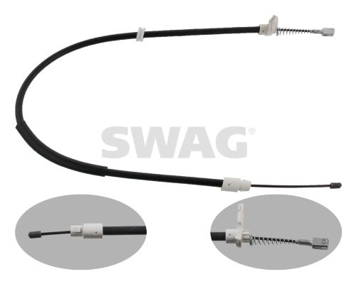 SWAG 10 93 4912 Cable Pull, parking brake