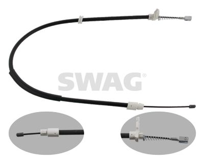 Cable Pull, parking brake SWAG 10 93 4912