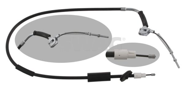 SWAG 10 93 4913 Cable Pull, parking brake