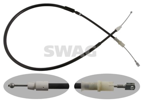 SWAG 10 93 7272 Cable Pull, parking brake
