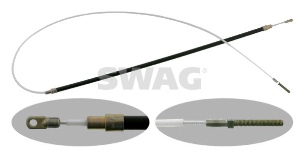 SWAG 20 90 1751 Cable Pull, parking brake
