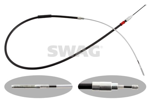 SWAG 20 92 8736 Cable Pull, parking brake