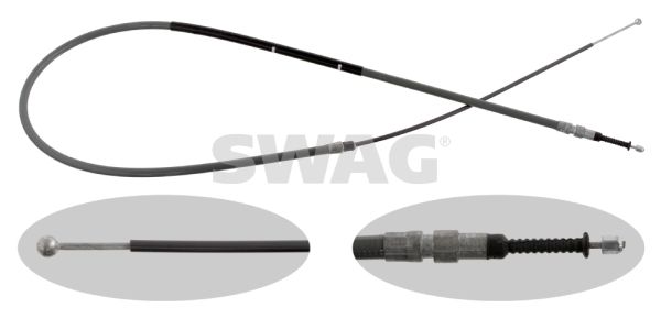 SWAG 20 93 1147 Cable Pull, parking brake