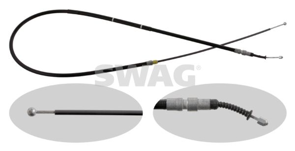SWAG 20 93 1148 Cable Pull, parking brake