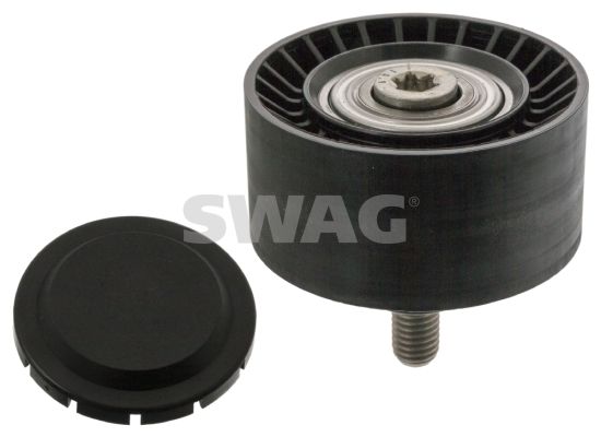 SWAG 20 94 7597 Deflection/Guide Pulley, V-ribbed belt
