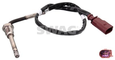 Sensor, exhaust gas temperature SWAG 30 10 0821